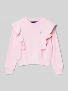 Bluza z falbanami - Swetry dla dziewczynek - miniaturka - grafika 1