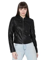 Kurtki damskie - Bestseller A/S VMFAVODONA AW23 NOOS kurtka damska, czarna, M, Schwarz, M - miniaturka - grafika 1
