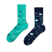 Skarpetki damskie - ZOOKSY kolorowe skarpety męskie w prezenty r.41-46 1 para, długie skarpety świąteczne pod choinkę - mixTURY PREZENTY ŚWIĄTECZNE - miniaturka - grafika 1