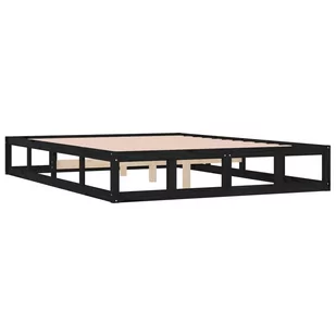 Lumarko Rama łóżka, czarna, 135x190 cm, podwójna, lite drewno - Łóżka Lumarko Rama łóżka, czarna, 135x190 cm, podwójna, lite drewno - Łóżka - miniaturka - grafika 5
