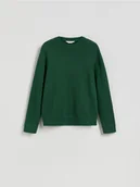 Swetry męskie - Reserved - Bawełniany sweter - zielony - miniaturka - grafika 1