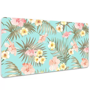 Mata ochronna na biurko Pastelowe kwiaty 100x50 cm, Dywanomat - Podkładki na biurko - miniaturka - grafika 1
