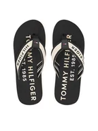 Klapki i japonki męskie - Tommy Hilfiger Japonki Sporty FM0FM05805 Czarny - miniaturka - grafika 1
