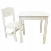 Zestawy mebli dla dzieci - STOLIK 50/50 + KRZESEŁKO JUNIOR PEŁNE + GRAWER !!! - miniaturka - grafika 1