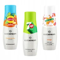 Syropy i koncentraty owocowe - Zestaw Sodastream Lipton Ice Tea Peach Zero + 7up Free + Mirinda Zero - miniaturka - grafika 1