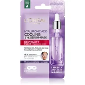 Kosmetyki pod oczy - Loreal Paris Tekstylna maska na oczy z efektem chłodzącym Revita lift Filler Cooling Eye Serum Mask) 11 g - miniaturka - grafika 1