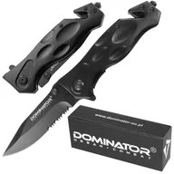 Noże - Dominator Nóż Składany Ratowniczy "Rescue" Czarny - miniaturka - grafika 1