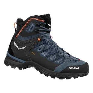 Salewa Męskie buty trekkingowe Ms MTN Trainer Lite Mid GTX, Java Blue Black, 39 eu - Buty trekkingowe męskie - miniaturka - grafika 1