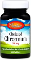 Witaminy i minerały - Carlson Labs - Chrom Chelatowany, 200mcg, 300 tabletek - miniaturka - grafika 1