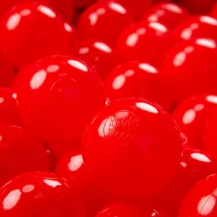 KiddyMoon Plastikowe piłeczki 7cm czerwony 50 Zabawka zestaw kulek - Zabawki do kąpieli - miniaturka - grafika 1