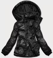 Kurtki damskie - PUCHOWA KURTKA ZIMOWA DAMSKA CZARNA (23065-392) - J STYLE - miniaturka - grafika 1