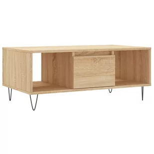 ﻿Stolik kawowy, dąb sonoma 90x50x36,5 cm materiał drewnopochodny - Stoliki dla dzieci - miniaturka - grafika 1
