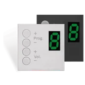 Inne akcesoria audio-wideo - PVS AUDAC DW3020/B Wall panel controller 45 x 45 mm Black version DW3020/B - miniaturka - grafika 1