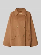 Płaszcze męskie - Kurtka wełniana o kroju regular fit z dwurzędową listwą guzikową - miniaturka - grafika 1