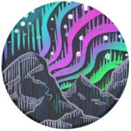 Uchwyty samochodowe do telefonów - POPSOCKETS Uchwyt i podstawka POPSOCKETS do telefonu Borealis Woodcut) - miniaturka - grafika 1