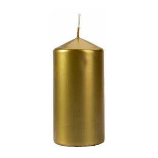 Bispol Świeca walec SW60/120-213, ZŁOTY METALIK, 1 szt 5906927350097 - Świece - miniaturka - grafika 1