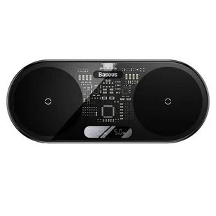 Podwójna ładowarka indukcyjna 20W QI Baseus WXSX010101 - Ładowarki do telefonów - miniaturka - grafika 1