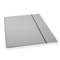 Teczki i skoroszyty - Penword Teczka A4 z gumką lakier szara 300gsm (10szt) - miniaturka - grafika 1