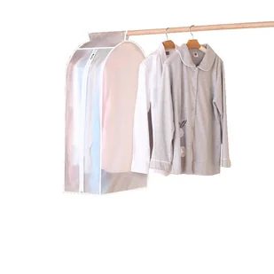 Pokrowiec na ubrania 90cm do szafy Ochronny pokrowiec na płaszcze/sukienki na zamek przezroczysty - Pokrowce na ubrania - miniaturka - grafika 1