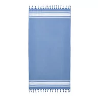 Ręczniki - Niebieski ręcznik plażowy 150x75 cm Hammam – Catherine Lansfield - miniaturka - grafika 1