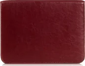 Teczki i aktówki - Solome SKÓRZANA AKTÓWKA TECZKA NA DOKUMENTY BIWUAR SOLOME A4 BORDO - miniaturka - grafika 1