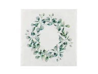 Dekoracje i nakrycia stołu na imprezę - Serwetki z listkami eukaliptusa - 33 cm - 20 szt. - miniaturka - grafika 1