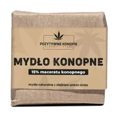 Mydła - Pozytywne Konopie, mydło konopne na AZS i egzemy, 100 g - miniaturka - grafika 1