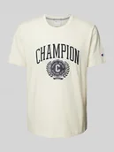 Koszulki męskie - T-shirt z nadrukiem z logo - miniaturka - grafika 1