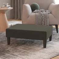 Pufy i podnóżki - shumee shumee Podnóżek ciemnoszary 78x56x32 cm tapicerowany aksamitem - miniaturka - grafika 1