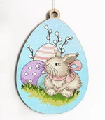 Pasmanteria - Haft krzyżykowy - Zestaw do haftu - Jajko z zajączkiem wielkanocnym - miniaturka - grafika 1