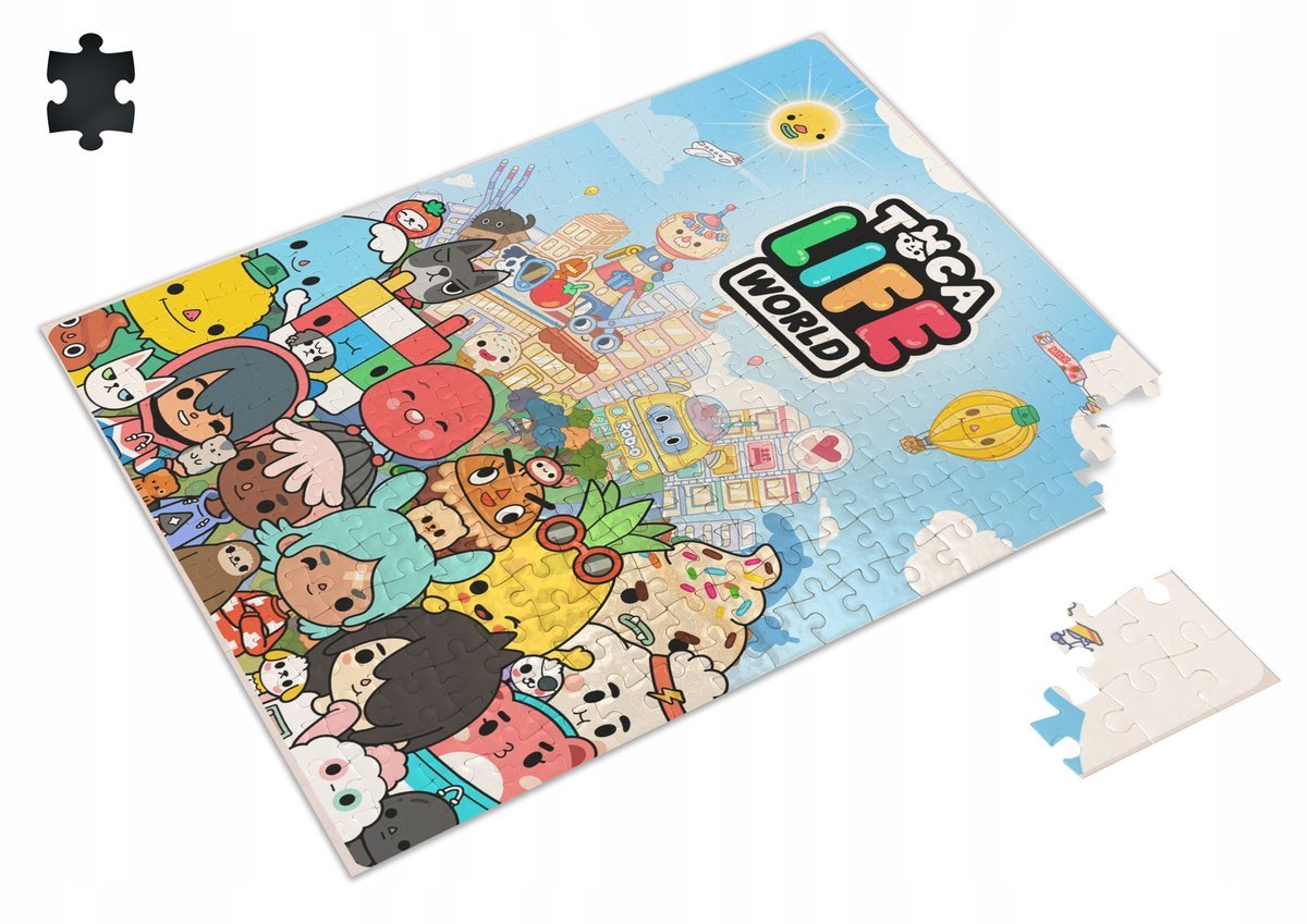 Puzzle TOCA BOCA LIFE WORLD A3 252 el z Nadrukiem + IMIĘ Pudełko 27