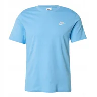 Koszulki męskie - KOSZULKA MĘSKA NIKE SPORTSWEAR CLUB NIEBIESKA ROZMIAR XL WYGODNA SPORTOWA - miniaturka - grafika 1