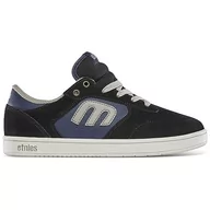 Buty dla dziewczynek - Etnies Buty dziecięce, uniseks Windrow Skate Shoe, Black Navy Grey, 34 EU - miniaturka - grafika 1