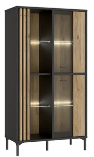 Witryna elegancka z podświetleniem LED dąb mauvella Z0-R68 - Witryny Witryna elegancka z podświetleniem LED dąb mauvella Z0-R68 - Witryny - miniaturka - grafika 1