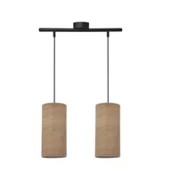 Lampy sufitowe - Ballo lampa wisząca 2-punktowa czarna/orzechowa 32-19738 - miniaturka - grafika 1