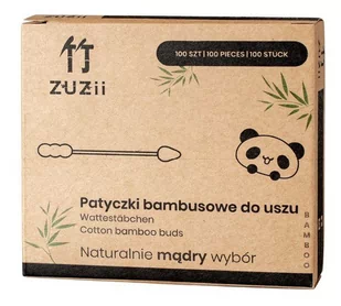 VIVIO Bambusowe patyczki higieniczne do uszu 100szt ZUZii - Zdrowa żywność - miniaturka - grafika 1