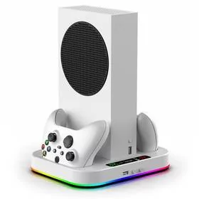 Stacja dokująca iPega RGB stojan s chlazením pro Xbox Series S + 2ks baterií (PG-XBS012S) Biała - Akcesoria do Xbox - miniaturka - grafika 1