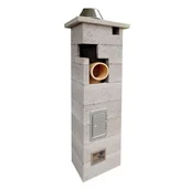 Cegły, pustaki, bloki - KOM-DYM Zestaw kominowy z wentylacją FI 200 MM 5 mb - miniaturka - grafika 1