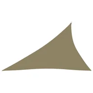 Parasole ogrodowe - vidaXL Żagiel ogrodowy, tkanina Oxford, trójkątny, 3x4x5 m, beżowy 135173 - miniaturka - grafika 1