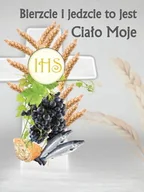 Ikony i obrazy sakralne - Baner na Boże Ciało "Bierzcie i jedzcie to jest Ciało Moje" 75x100 cm - miniaturka - grafika 1