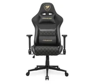 Fotele gamingowe - Cougar Armor One V2 Gold F Gamingowy 120kg Tkanina Czarno-złoty - miniaturka - grafika 1