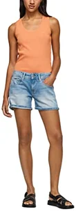 Pepe Jeans Damskie szorty Siouxie, Denim-NB8, 25 W, Denim-nb8, 25W - Spodenki damskie - miniaturka - grafika 1
