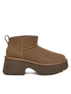 Śniegowce damskie - Ugg Śniegowce W Classic Ultra Mini Heights 1158311 Zielony - miniaturka - grafika 1