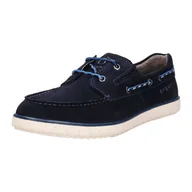 Mokasyny męskie - Buty Bugatti 321-ADE04-1400-4100 niebieskie - miniaturka - grafika 1