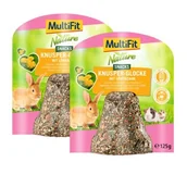 Karma dla gryzoni - MultiFit Chrupiące dzwoneczki 2 x 125 g Mniszek lekarski - miniaturka - grafika 1