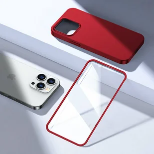 Joyroom 360 Full Case etui pokrowiec do iPhone 13 Pro obudowa na tył i przód + szkło hartowane czerwony (JR-BP935 red) - Etui i futerały do telefonów - miniaturka - grafika 9