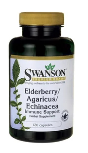 Swanson Swanson Czarny Bez Agaricus Echinacea 120 K 087614110448 - Suplementy diety - miniaturka - grafika 1