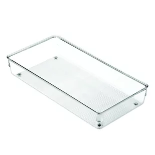 InterDesign Linus szeroki organizer do szuflady kuchennej, na przybory kuchenne i sztućce, średni, przezroczysty 52650 - Zestawy sztućców - miniaturka - grafika 2