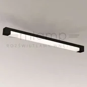 Oprawy, klosze i abażury - Shilo łazienkowa oprawa sufitowa Sumoto T5 czarna IP44 8081 - miniaturka - grafika 1