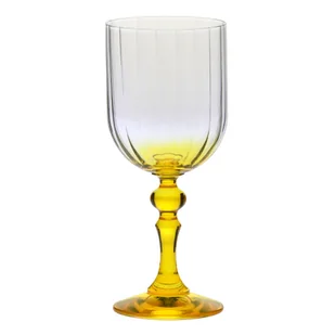 Cieniowane kieliszki do wina BUBBLE z żółtą nóżką 300 ml - Kieliszki Cieniowane kieliszki do wina BUBBLE z żółtą nóżką 300 ml - Kieliszki - miniaturka - grafika 1